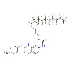 2-[[[[5-[[[4-[[(heptadecafluorooctyl)sulphonyl]methylamino]butoxy]carbonyl]amino]-2-methylphenyl]amino]carbonyl]oxy]propyl methacrylate结构式