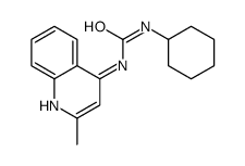 1-cyclohexyl-3-(2-methyl-4-quinolyl)urea Structure