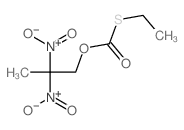 2,2-dinitropropyl ethylsulfanylformate结构式