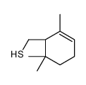 2,6,6-Trimethyl-2-cyclohexene-1-methanethiol结构式