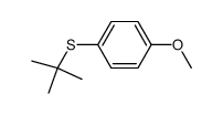 4-methoxyphenyl 2-methyl-2-propyl sulfide Structure