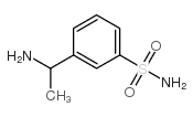 Benzenesulfonamide, 3-(1-aminoethyl)- (9CI) structure