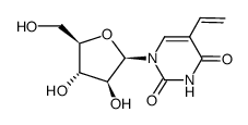 5-vinyl-1-arabinofuranosyluracil structure