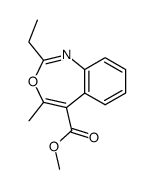 methyl 2-ethyl-4-methylbenzo[d][1,3]oxazepine-5-carboxylate Structure