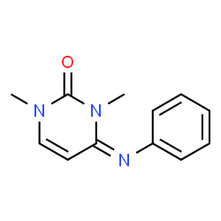 2(1H)-Pyrimidinone,3,4-dihydro-1,3-dimethyl-4-(phenylimino)-(9CI) picture