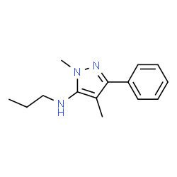 1H-Pyrazol-5-amine,1,4-dimethyl-3-phenyl-N-propyl-(9CI) Structure