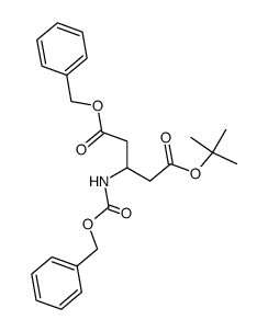 1-benzyl 5-(tert-butyl) 3-(((benzyloxy)carbonyl)amino)pentanedioate Structure