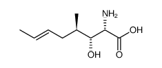 2-butenyl-4-methylthreonine Structure