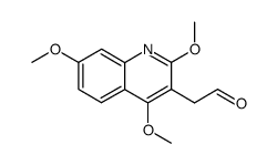 2-(2,4,7-trimethoxyquinolin-3-yl)acetaldehyde结构式