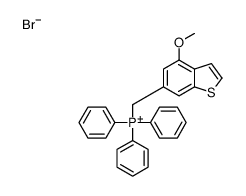 (4-methoxy-1-benzothiophen-6-yl)methyl-triphenylphosphanium,bromide Structure