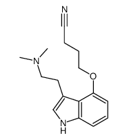 4-[[3-[2-(dimethylamino)ethyl]-1H-indol-4-yl]oxy]butanenitrile Structure