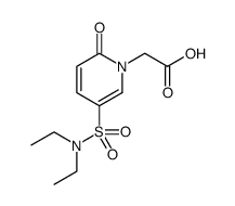 1(2H)-Pyridineacetic acid, 5-[(diethylamino)sulfonyl]-2-oxo Structure