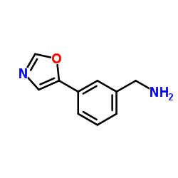 1-[3-(1,3-Oxazol-5-yl)phenyl]methanamine结构式