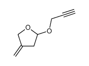 2-(2-propynyloxy)-4-methylenetetrahydrofuran结构式