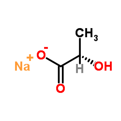 L-(+)-Lactic acid sodium salt Structure