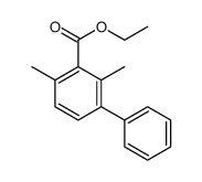 ethyl 2,6-dimethyl-3-phenylbenzoate结构式