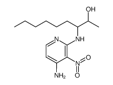 erythro-4-amino-2-((2-hydroxy-3-nonyl)amino)-3-nitropyridine结构式