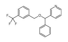 3-[phenyl-[[3-(trifluoromethyl)phenyl]methoxy]methyl]pyridine Structure