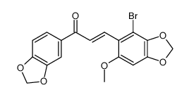 2-bromo-6-methoxy-3,4:3',4'-bis(methylenedioxy)chalcone结构式