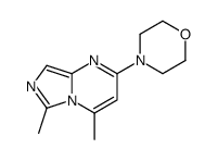 4-(4,6-dimethylimidazo[1,5-a]pyrimidin-2-yl)morpholine Structure