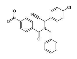 N-benzyl-N-[(4-chlorophenyl)-cyanomethyl]-4-nitrobenzamide Structure