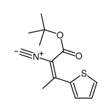 tert-butyl 2-isocyano-3-thiophen-2-ylbut-2-enoate结构式