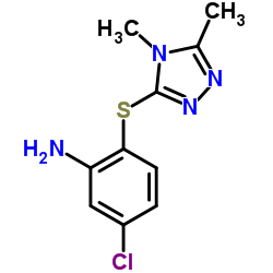 5-Chloro-2-[(4,5-dimethyl-4H-1,2,4-triazol-3-yl)sulfanyl]aniline Structure