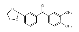 3,4-DIMETHYL-3'-(1,3-DIOXOLAN-2-YL)BENZOPHENONE picture