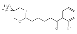 2'-BROMO-5-(5,5-DIMETHYL-1,3-DIOXAN-2-YL)VALEROPHENONE structure