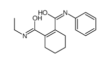 1-N-ethyl-2-N-phenylcyclohexene-1,2-dicarboxamide结构式