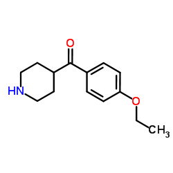 (4-Ethoxyphenyl)(4-piperidinyl)methanone结构式