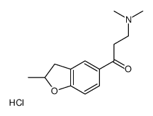 3-(dimethylamino)-1-(2-methyl-2,3-dihydro-1-benzofuran-5-yl)propan-1-one,hydrochloride结构式