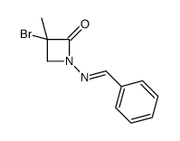 1-(benzylideneamino)-3-bromo-3-methylazetidin-2-one Structure