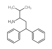 4-methyl-1,1-diphenyl-pentan-3-amine结构式