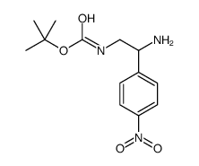 [2-氨基-2-(4-硝基-苯基)-乙基]-氨基甲酸叔丁酯盐酸盐结构式