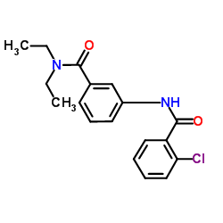 3-[(2-Chlorobenzoyl)amino]-N,N-diethylbenzamide结构式