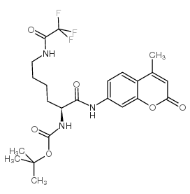 Boc-Lys(Tfa)-AMC structure