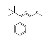 3-phenyl-4,4-dimethyl-1,2-pentadienyl methyl sulfide结构式