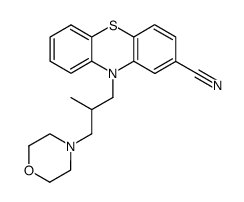 3-Cyan-10-(2-methyl-3-morpholino-propyl)-phenothiazin结构式