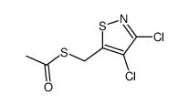 (3,4-dichloroisothiazol-5-yl)methyl thioacetate Structure