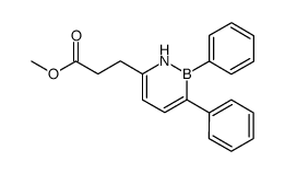 3-(2,3-diphenyl-1,2-dihydro-[1,2]azaborinin-6-yl)-propionic acid methyl ester Structure