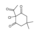 2-acetyl-2-chloro-5,5-dimethyl-1,3-cyclohexanedione Structure