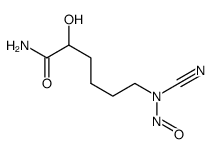 6-[cyano(nitroso)amino]-2-hydroxyhexanamide Structure