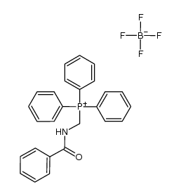 (benzamidomethyl)triphenylphosphonium tetrafluoroborate结构式