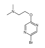 2-(5-bromopyrazin-2-yl)oxy-N,N-dimethylethanamine结构式