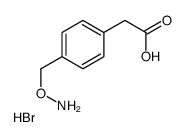 2-[4-(aminooxymethyl)phenyl]acetic acid,hydrobromide结构式