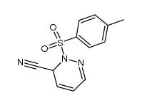 2-(4-toluenesulfonyl)-2,3-dihydro-3-pyridazinecarbonitrile结构式