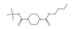 piperazine-1,4-dicarboxylic acid tert-butyl ester butyl ester Structure