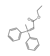 ethyl 2-(methyldiphenylphosphoranylidene)acetate结构式