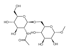 β-D-GlcpNAc-(1->6)-α-D-Manp-OMe结构式